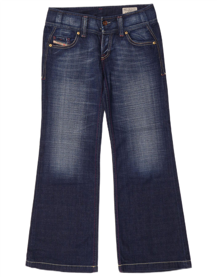 DIESEL Damskie jeansy Bootcut W26 L29 Niebieskie bawełniane
