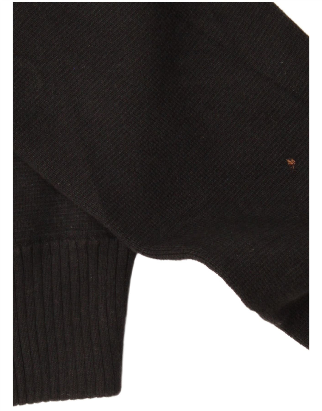 ARMANI JEANS Damski sweter kardigan UK 12 Średni czarny bawełniany