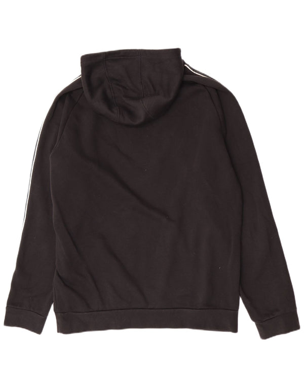 Adidas Męski sweter z kapturem, duży, czarny, bawełniany