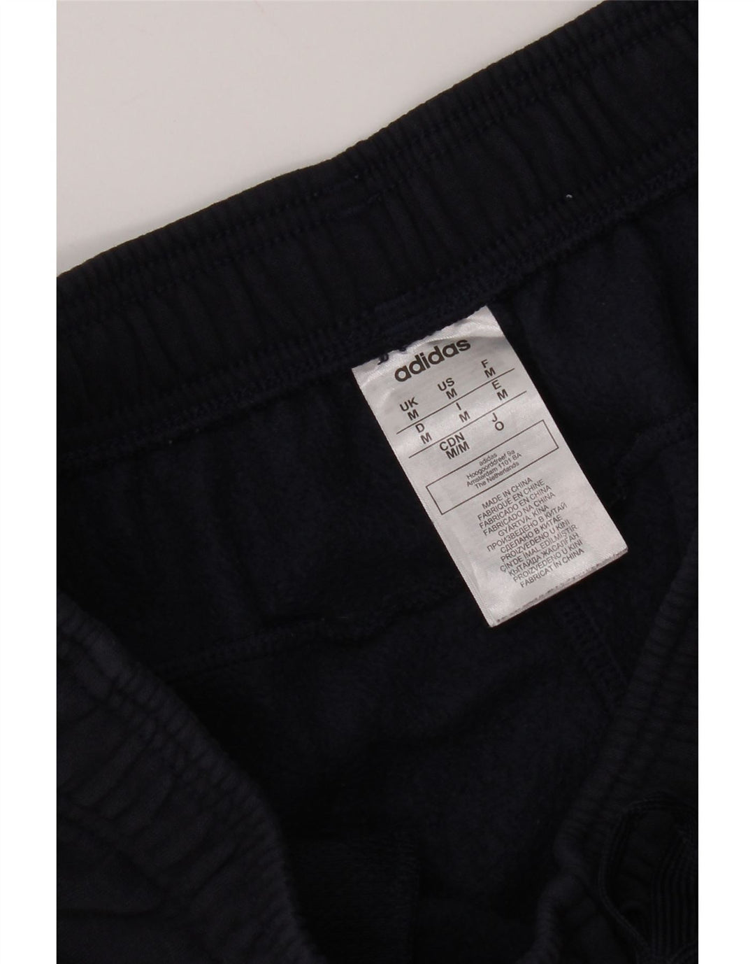 Adidas Męskie Spodnie Dresowe Joggery Średnie Granatowe Bawełniane