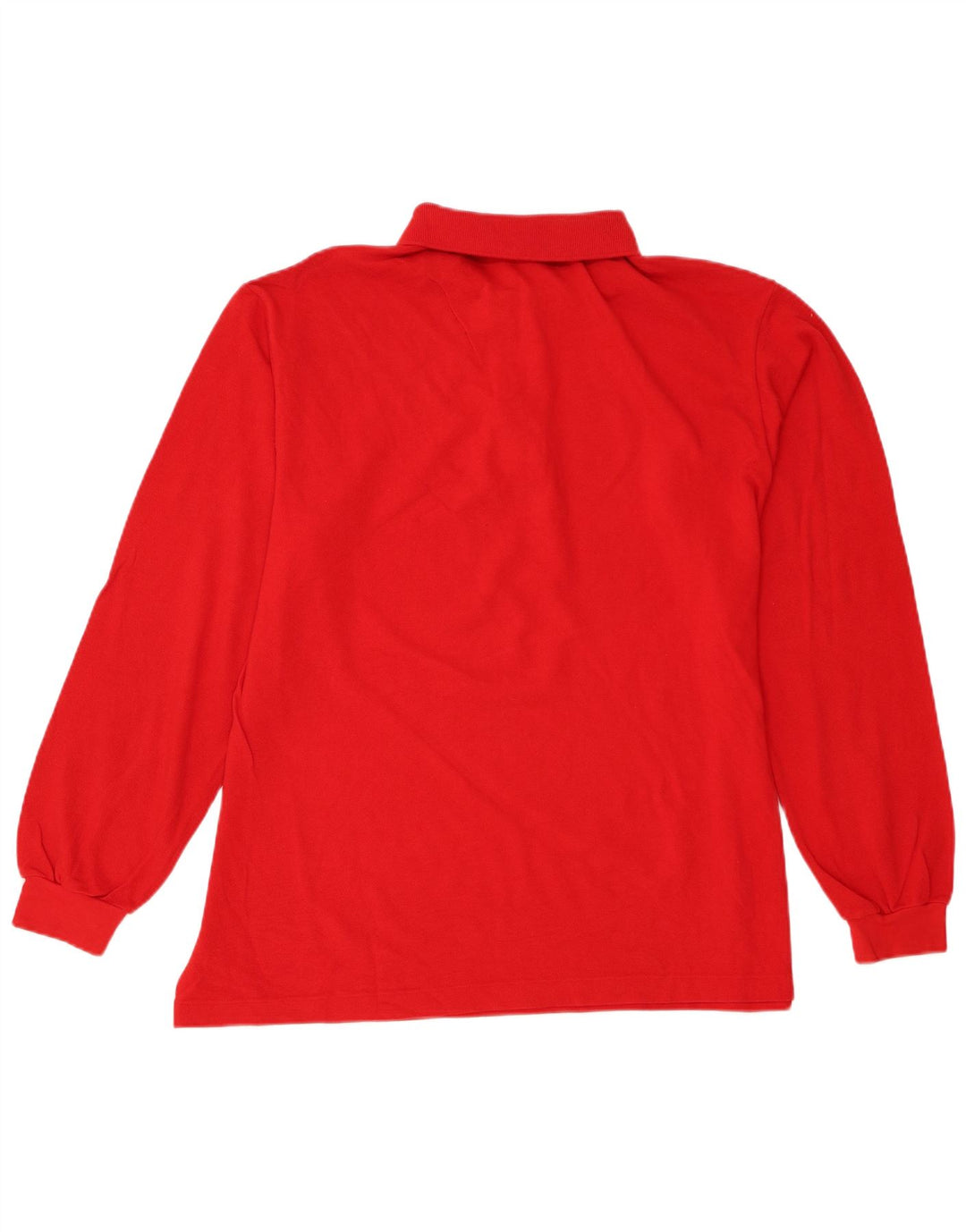 Męska koszulka polo Lacoste z długim rękawem, rozmiar 6 XL, czerwona bawełna