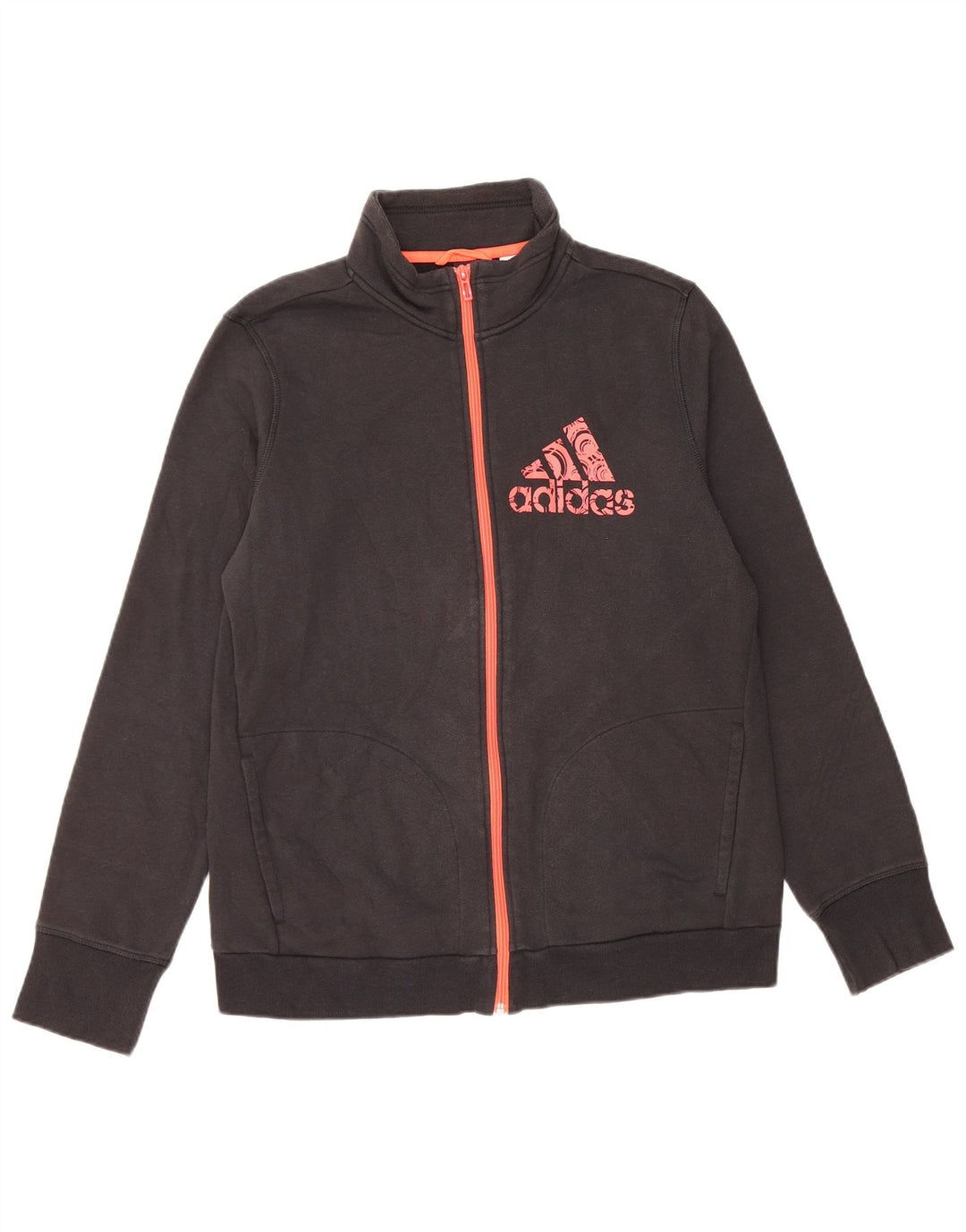 Damska kurtka dresowa ADIDAS Graphic UK 16, duża, szara