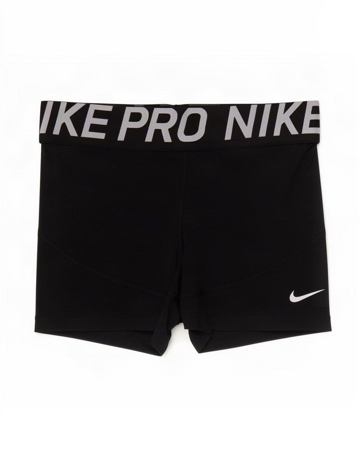 Damskie spodenki sportowe Nike Graphic UK 8, małe, czarne, poliestrowe