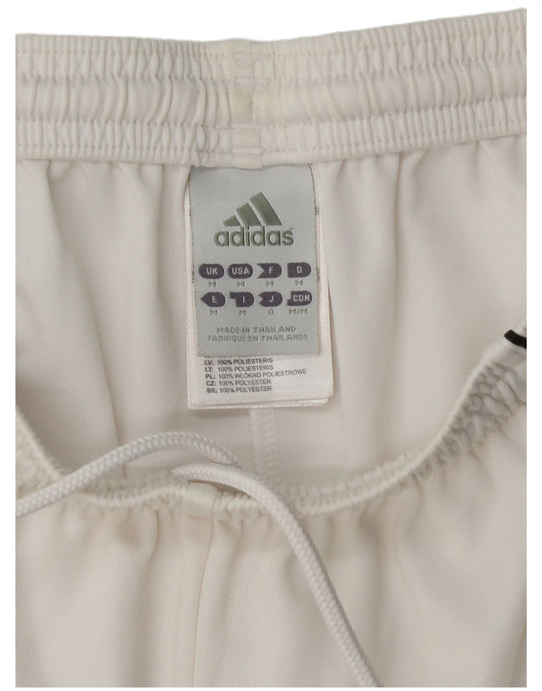 Męskie spodenki sportowe Adidas Climalite, średni biały poliester