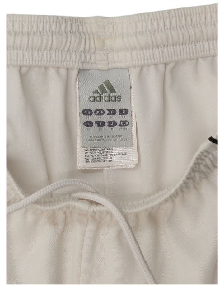 Męskie spodenki sportowe Adidas Climalite, średni biały poliester