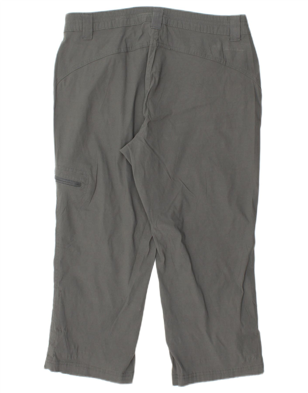 EDDIE BAUER Damskie proste spodnie Capri US 6 Medium W28 L20 Szary nylon