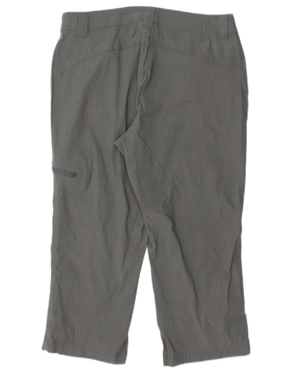 EDDIE BAUER Damskie proste spodnie Capri US 6 Medium W28 L20 Szary nylon