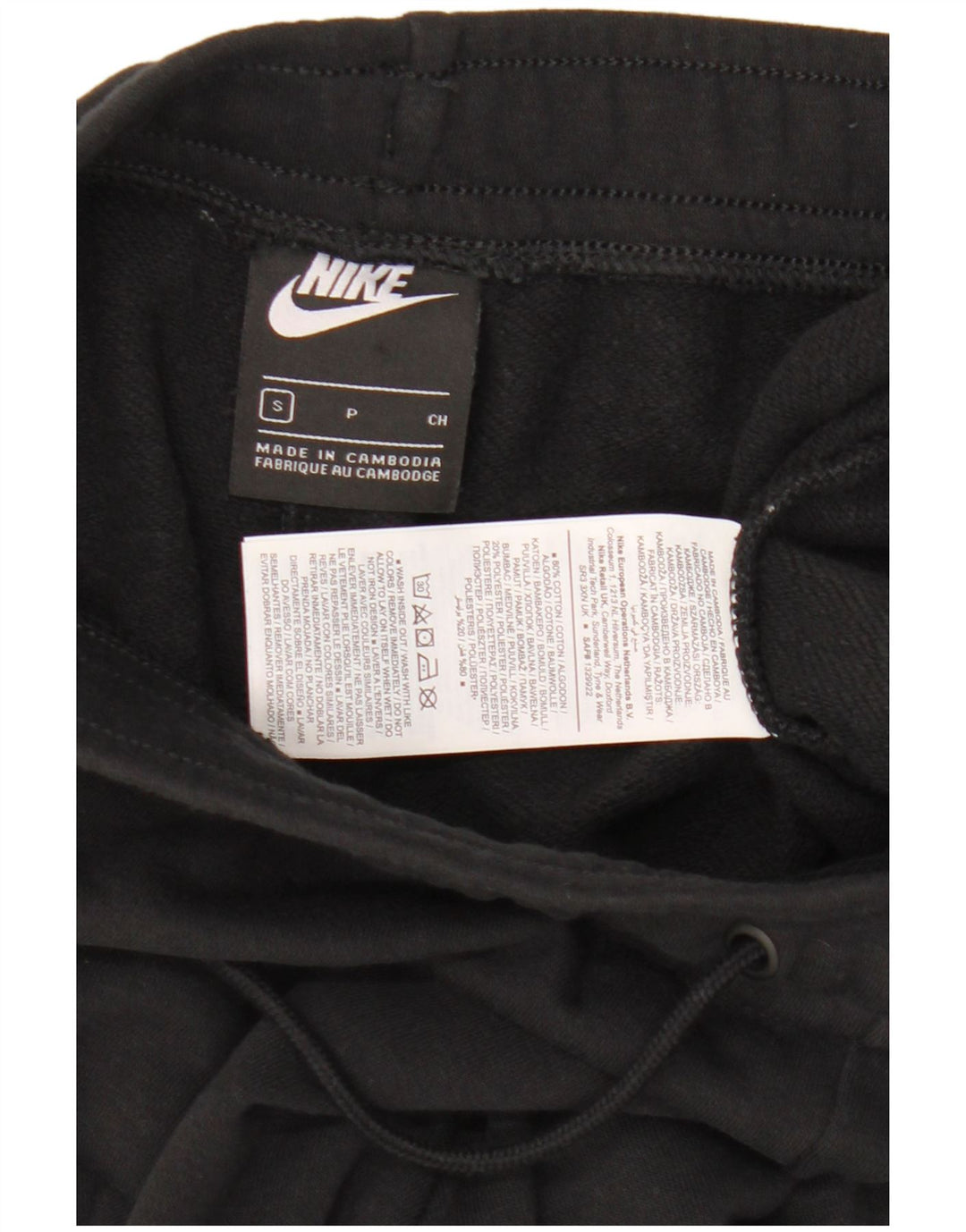 Damskie spodnie dresowe NIKE Joggers UK 10 Małe, czarne, bawełniane