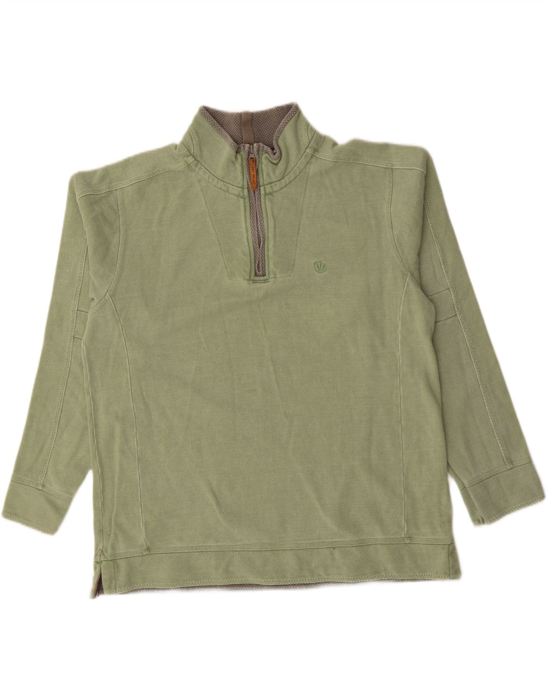 Męska bluza z zamkiem błyskawicznym Fat Face, duża, bawełniana w kolorze khaki