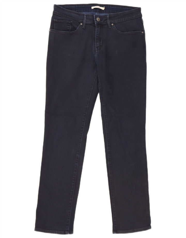 Damskie jeansy Levi's 712 Slim W30 L30 Granatowa bawełna