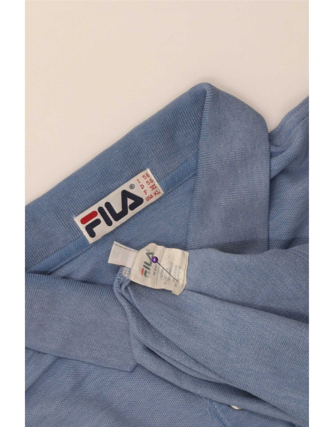 Męska koszulka polo Fila XL, niebieska, bawełniana