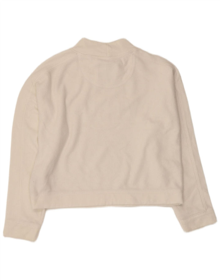 Damska bluza Jack Wills Crop Graphic Jumper UK 14, duża biała