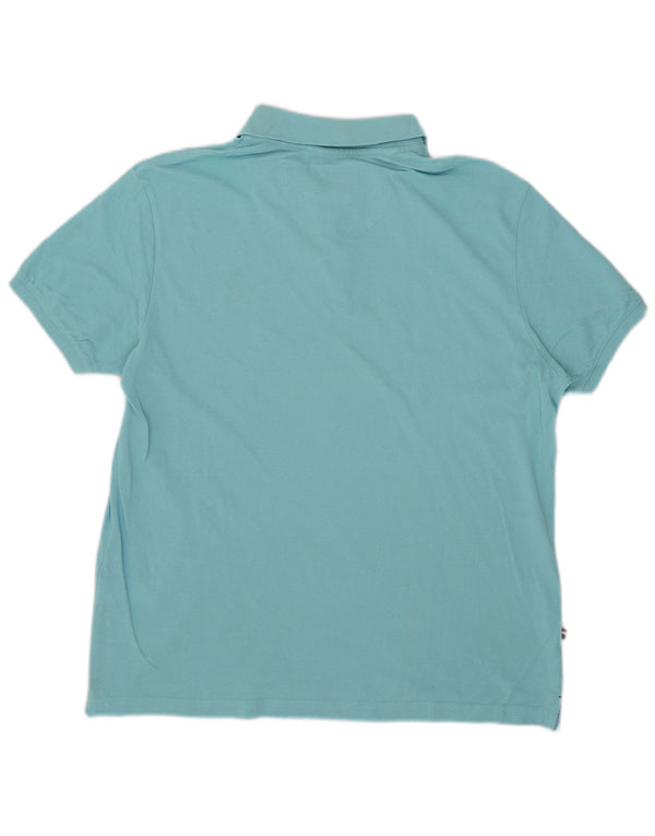 US Polo Assn. Męska wąska koszulka polo XL, niebieska, bawełniana