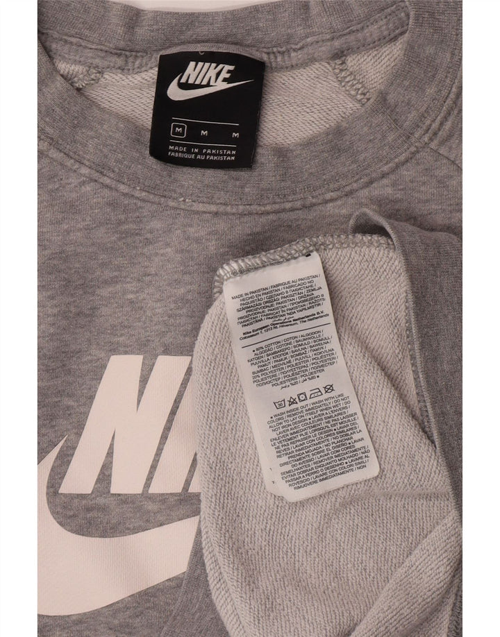 Damska bluza z grafiką Nike, UK 14, średnia szara, nakrapiana bawełna
