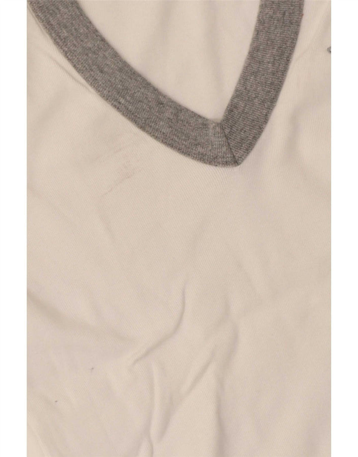 Damska koszulka Kappa Top UK 8 Small White Colorblock