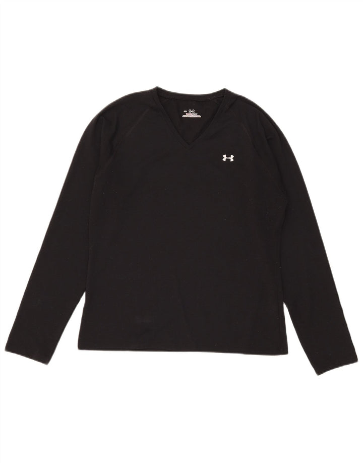 Damski top z długim rękawem Under Armour UK 12, średni czarny poliester