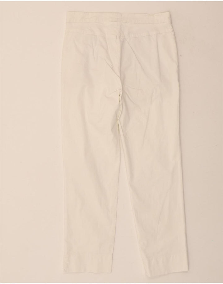 ASPESI Womens Slim Capri Trousers IT 42 Medium W28 L27 White Cotton Vintage Aspesi and Second-Hand Aspesi from Messina Hembry 