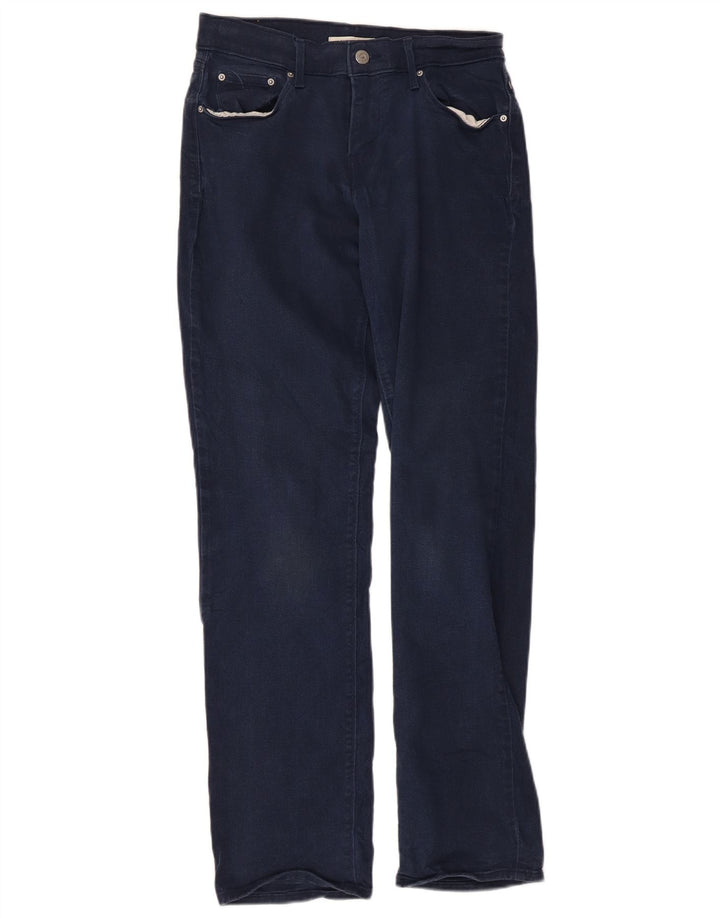 Damskie dżinsy Levi's 505 Straight W27 L30 Granatowa bawełna