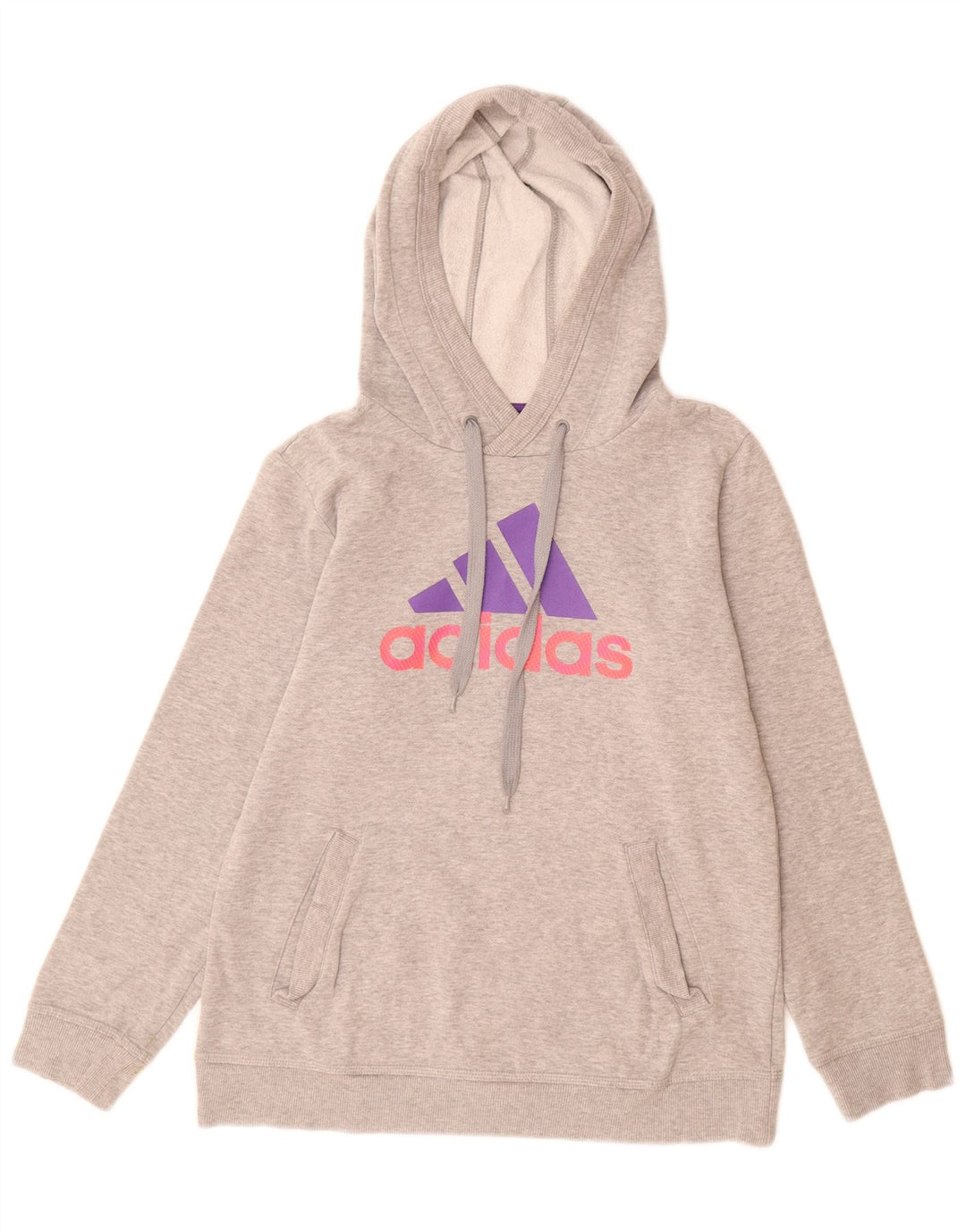 Damska bluza z kapturem Adidas Graphic UK 12 Medium Grey