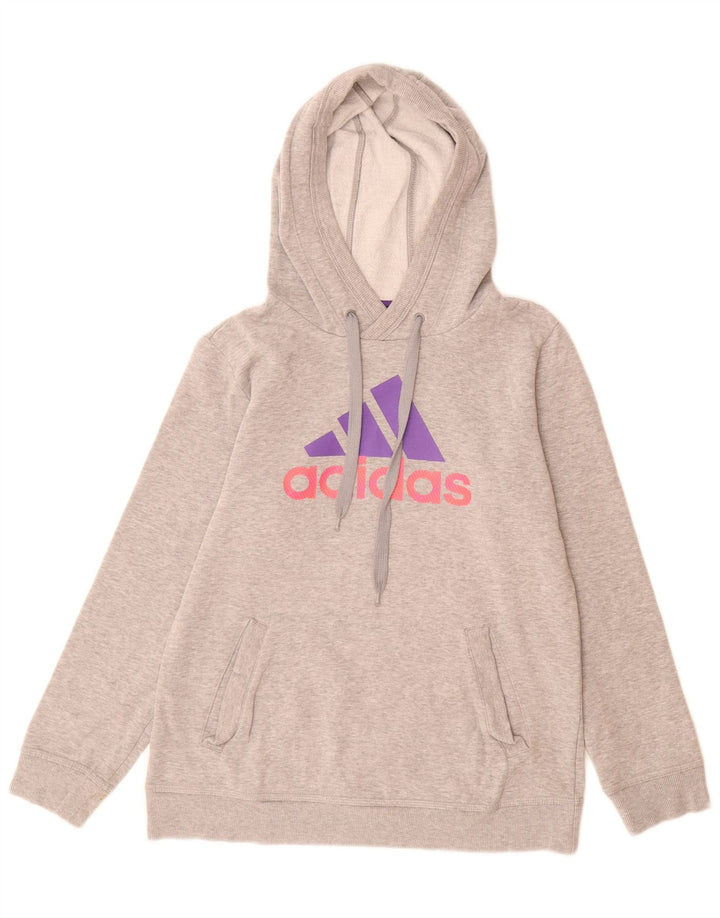 Damska bluza z kapturem Adidas Graphic UK 12 Medium Grey