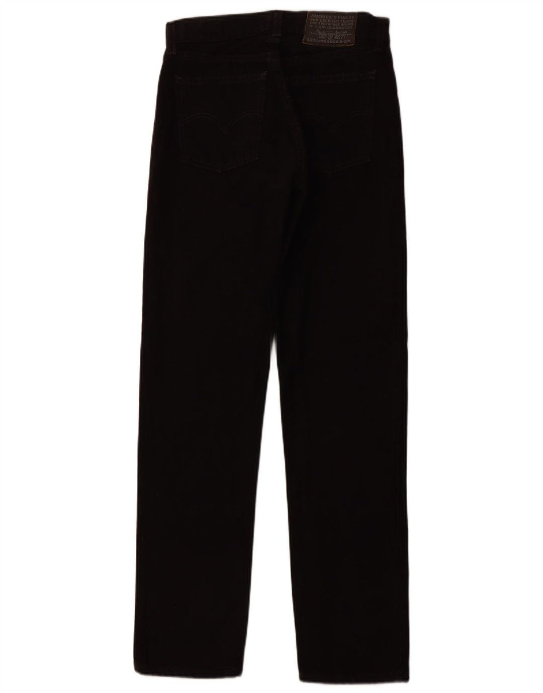 Męskie proste dżinsy LEVI'S W30 L32, czarna bawełna