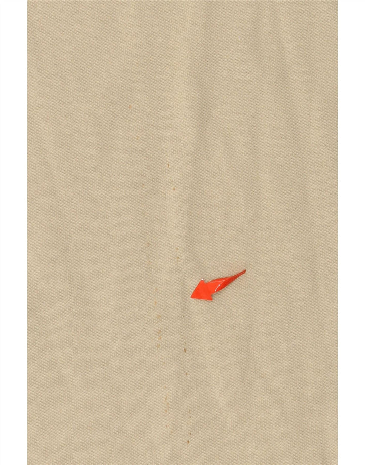 Męska koszulka polo KAPPA z długim rękawem, duża, beżowa, bawełniana