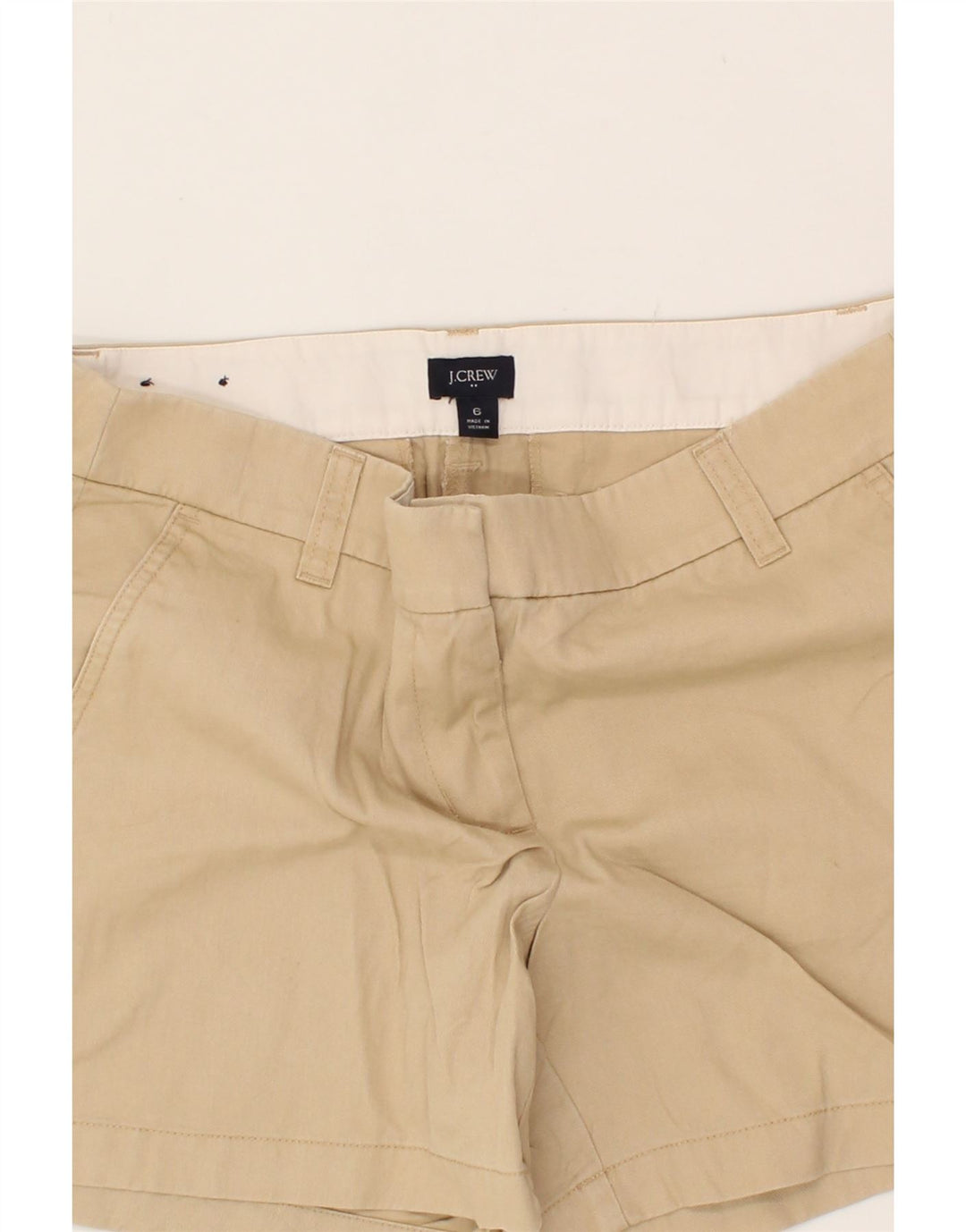 J. CREW Womens Chino Shorts US 6 Medium W30  Beige Cotton Vintage J. Crew and Second-Hand J. Crew from Messina Hembry 