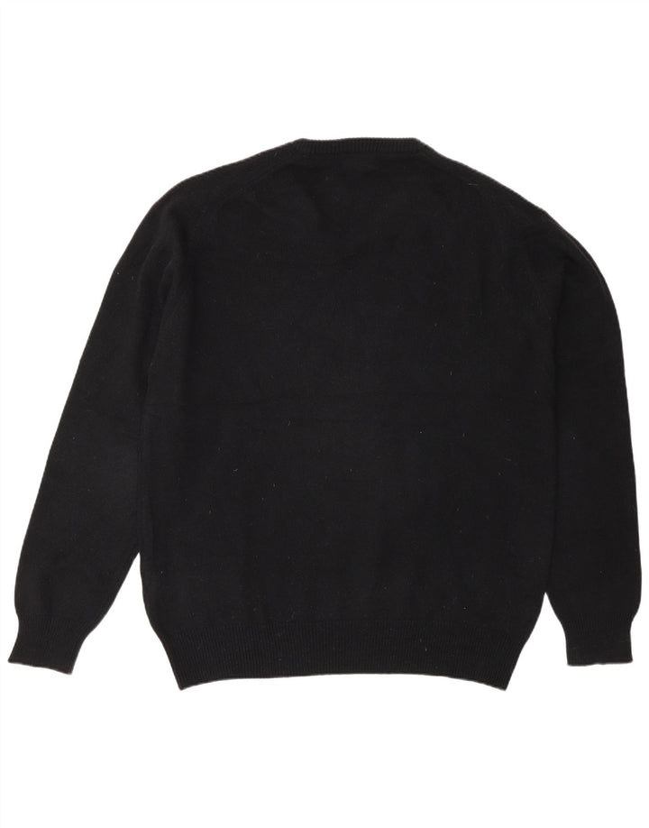 Męski sweter Kappa z dekoltem w szpic XL, czarna wełna