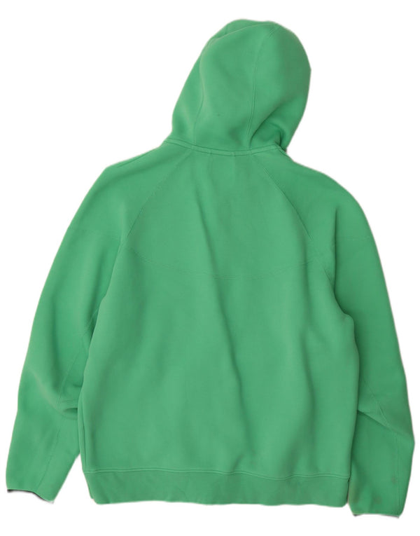Męski sweter z kapturem i zamkiem błyskawicznym Nike XL, zielony, bawełniany