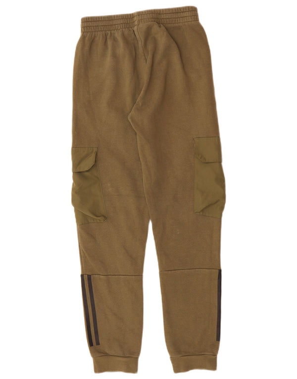 Chłopięce spodnie dresowe ADIDAS Cargo Joggers 11-12 lat, bawełna khaki