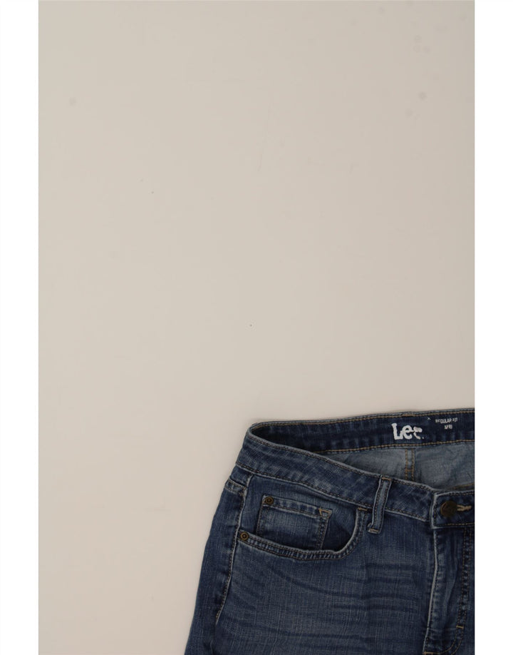 LEE Womens Regular Fit Denim Shorts Medium W30  Navy Blue Cotton Vintage Lee and Second-Hand Lee from Messina Hembry 
