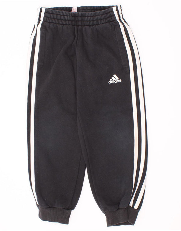 Adidas Chłopięce Spodnie Dresowe Joggery 5-6 Lat Czarna Bawełna