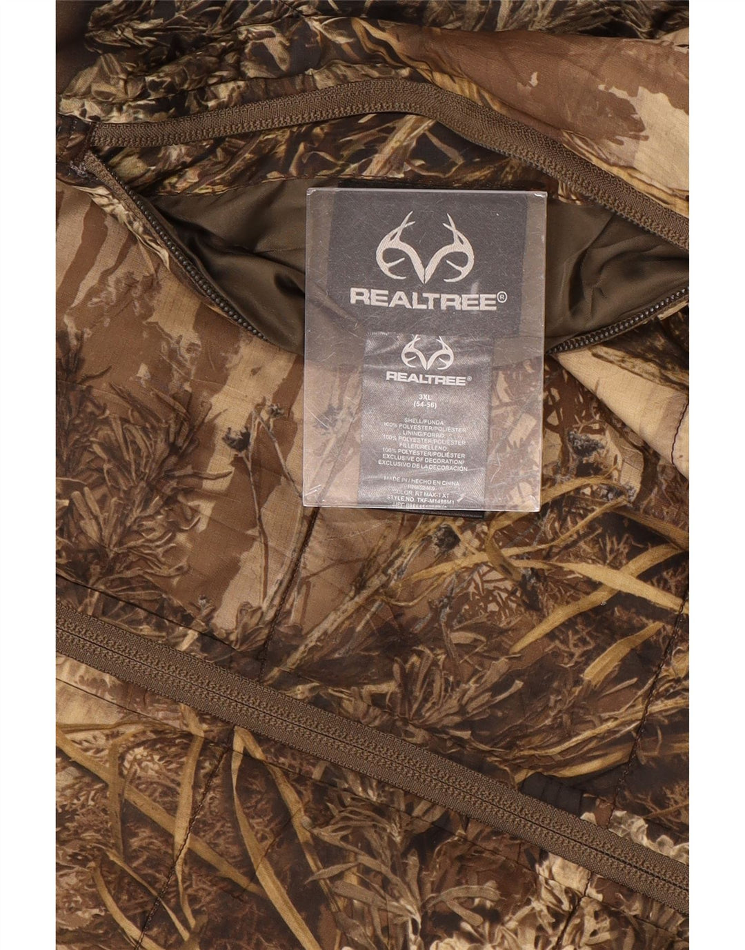 Dwustronna kamizelka męska REALTREE IT 54/56 3XL Brązowa Poliester w kamuflażu