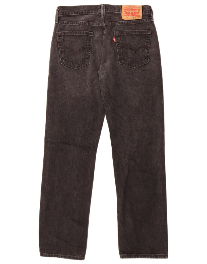 Damskie dżinsy Levi's 514 Straight W30 L32 Czarna bawełna