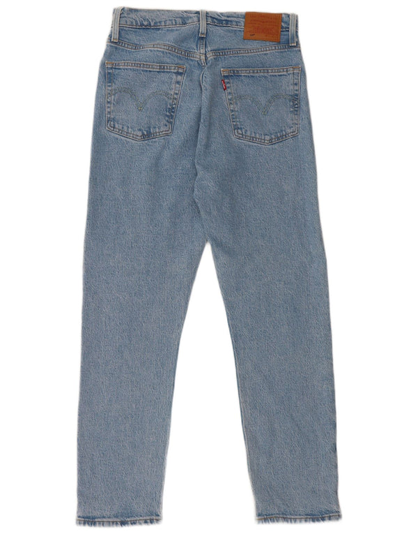 Damskie jeansy Levi's 501 z wysokim stanem 28 W28 L26 Niebieskie bawełniane