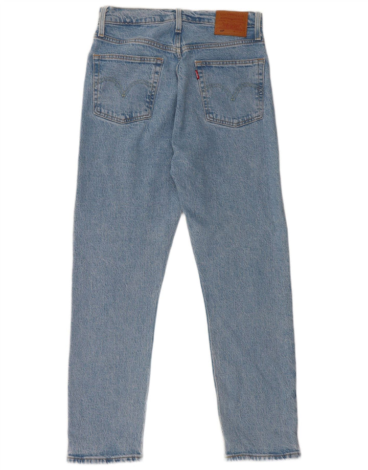 Damskie jeansy Levi's 501 z wysokim stanem 28 W28 L26 Niebieskie bawełniane