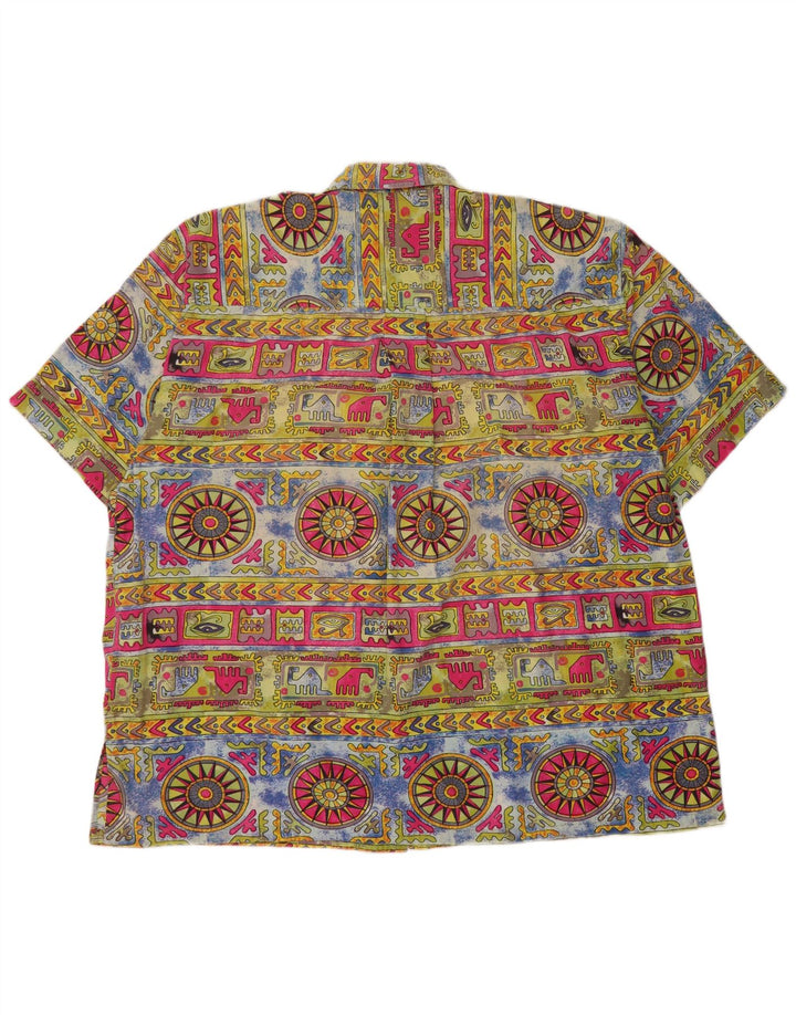 Koszula męska Avanti w abstrakcyjny wzór, rozmiar 41/42, duża, wielokolorowa