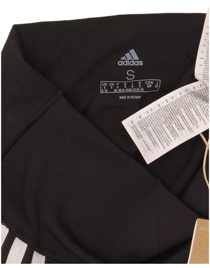 Damskie legginsy Adidas Capri UK 8/10 Mały czarny nylon