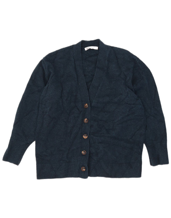 Sweter damski Zara Cardigan UK 16, duży, granatowy, akrylowy