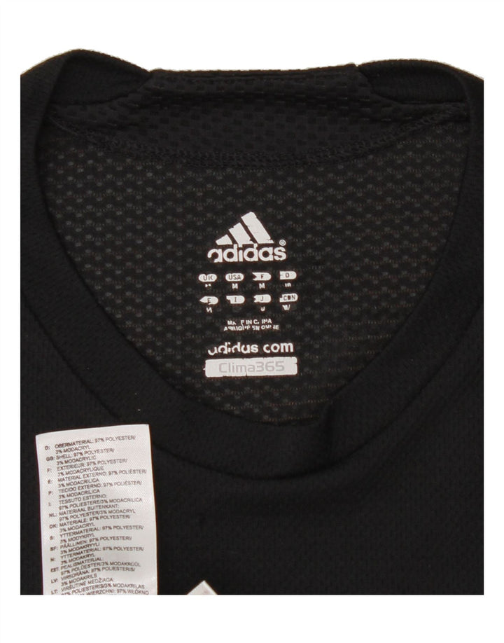 ADIDAS Mens Clima 365 Top Long Sleeve Medium Black Polyester Vintage Adidas and Second-Hand Adidas from Messina Hembry 