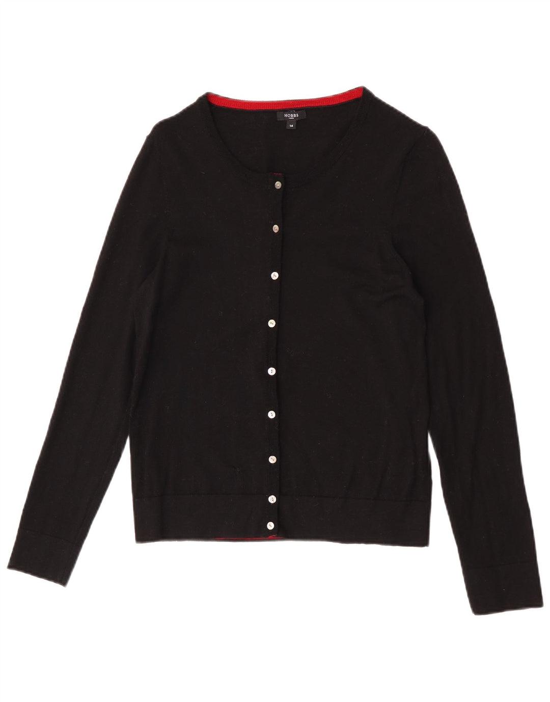 Sweter damski Hobbs Cardigan UK 14, średnia czarna wełna
