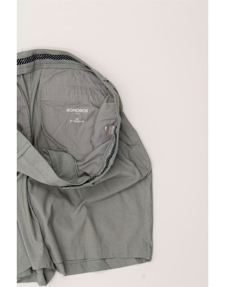 BONOBOS Mens Golf Chino Shorts W40 XL Grey Polyester Vintage BONOBOS and Second-Hand BONOBOS from Messina Hembry 