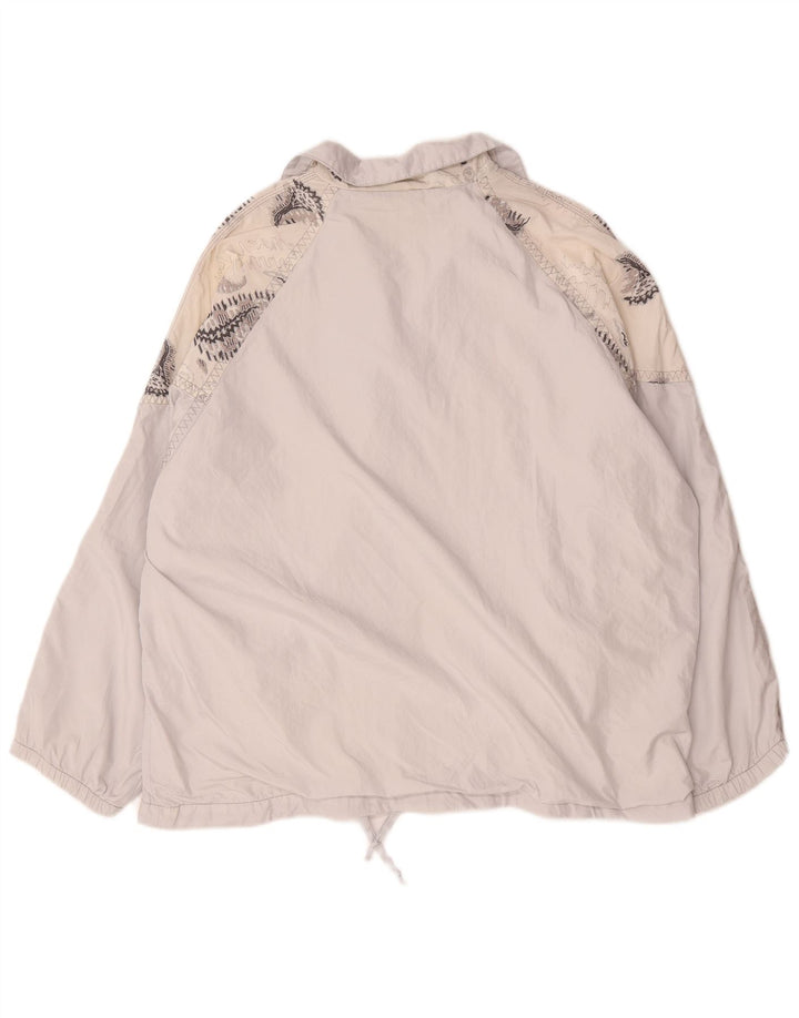 Męska kurtka dresowa w stylu vintage XL w kolorze białym