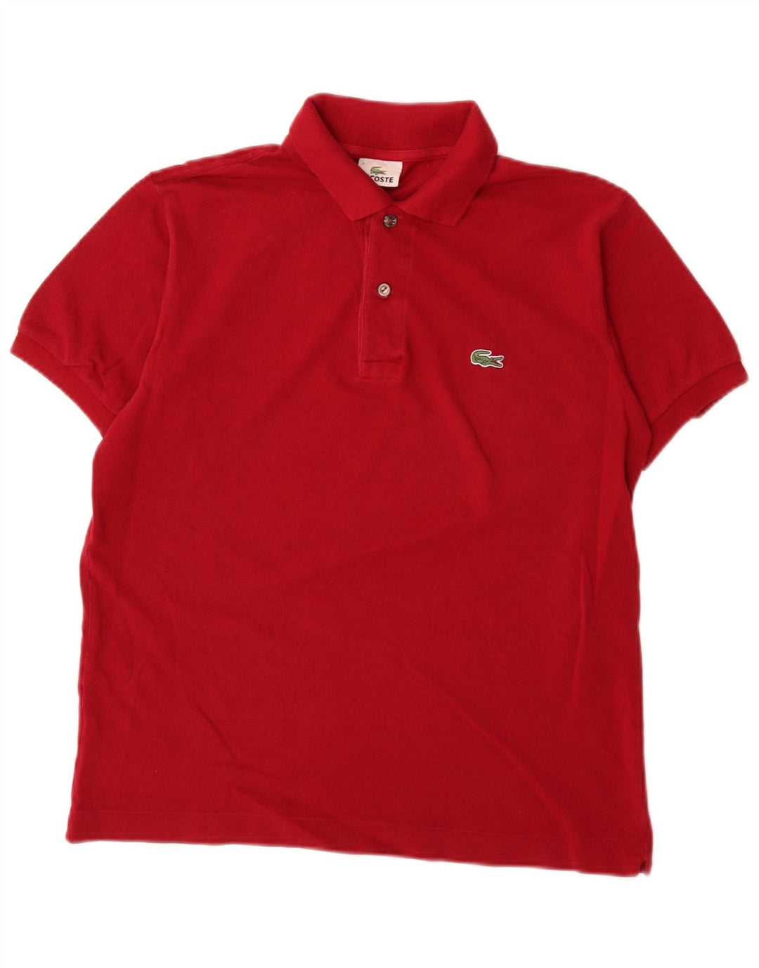 Męska koszulka polo Lacoste, rozmiar 3, mała, czerwona, bawełniana