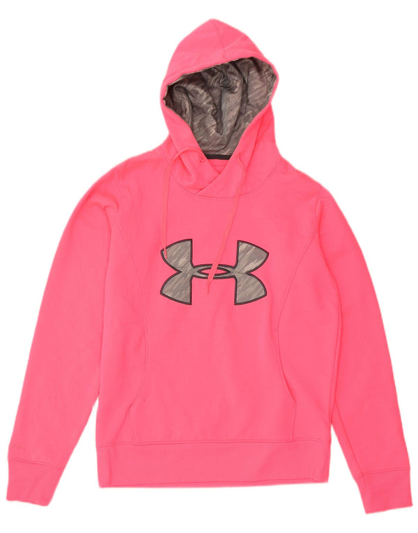 Damska bluza z kapturem Under Armour Cold Gear Graphic UK 10, mała, różowa