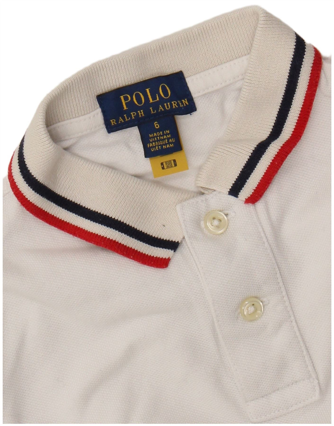 Chłopięca koszulka polo RALPH LAUREN, 5-6 lat, biała