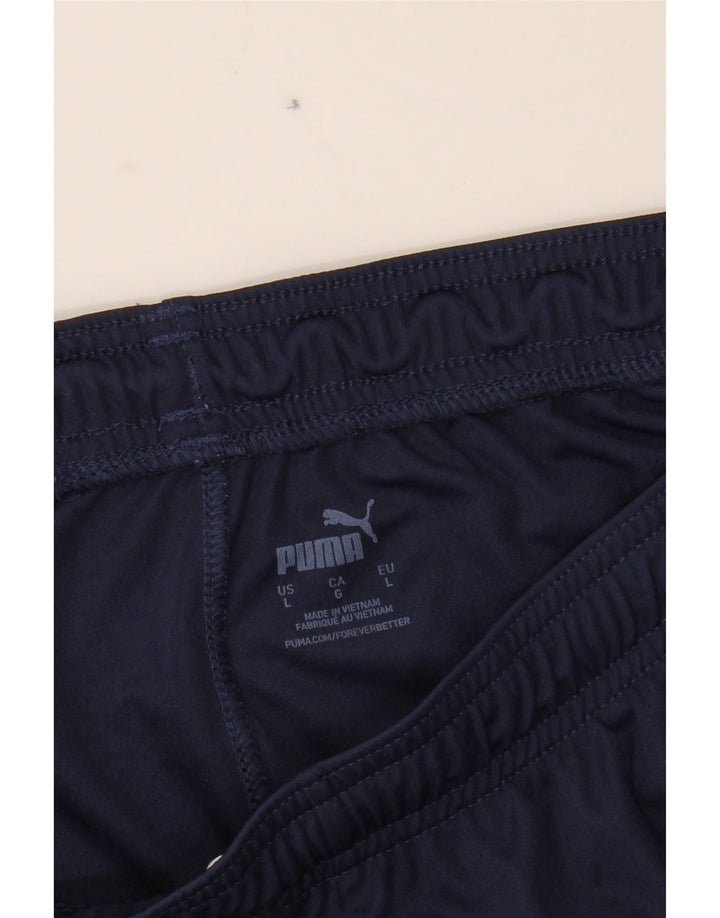 PUMA Mens Sport Shorts Large  Navy Blue Vintage Puma and Second-Hand Puma from Messina Hembry 