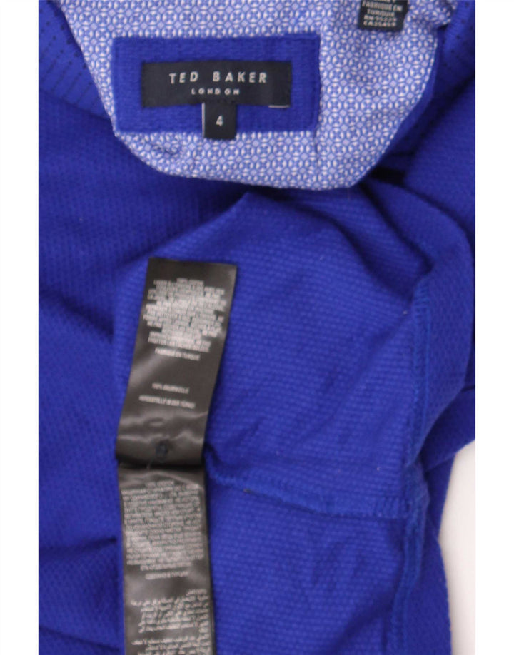 Męska koszulka polo Ted Baker, rozmiar 4, duża, niebieska, bawełniana