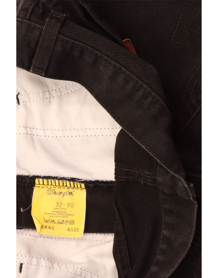 Męskie jeansy Wrangler Texas Straight W32 L30, czarne, bawełniane