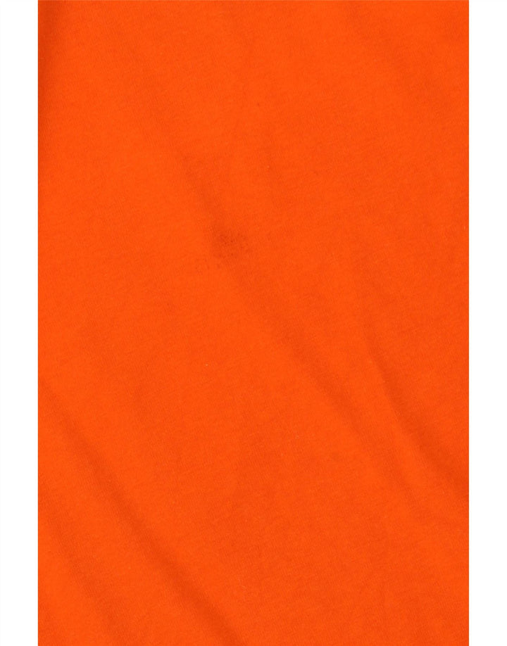 Męski T-shirt Champion z grafiką, bawełniany, średni pomarańczowy kolor